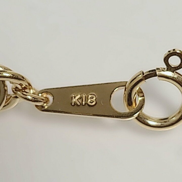 楽天市場】K18 パイプロープ チェーン ブレスレット K18 5mm 20cm 新品 