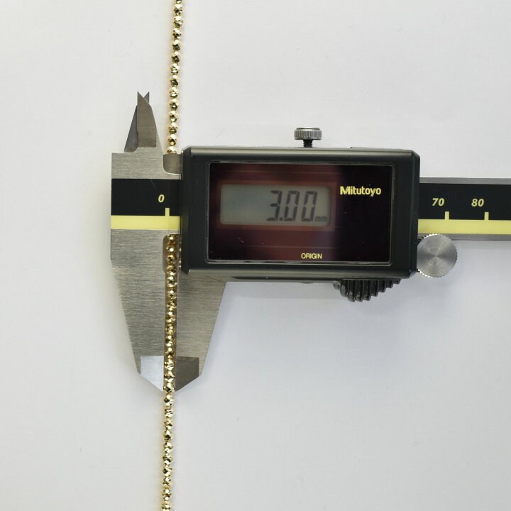 楽天市場】シャンデリアカットボール ネックレス K18 幅3mm 50cm 新品 