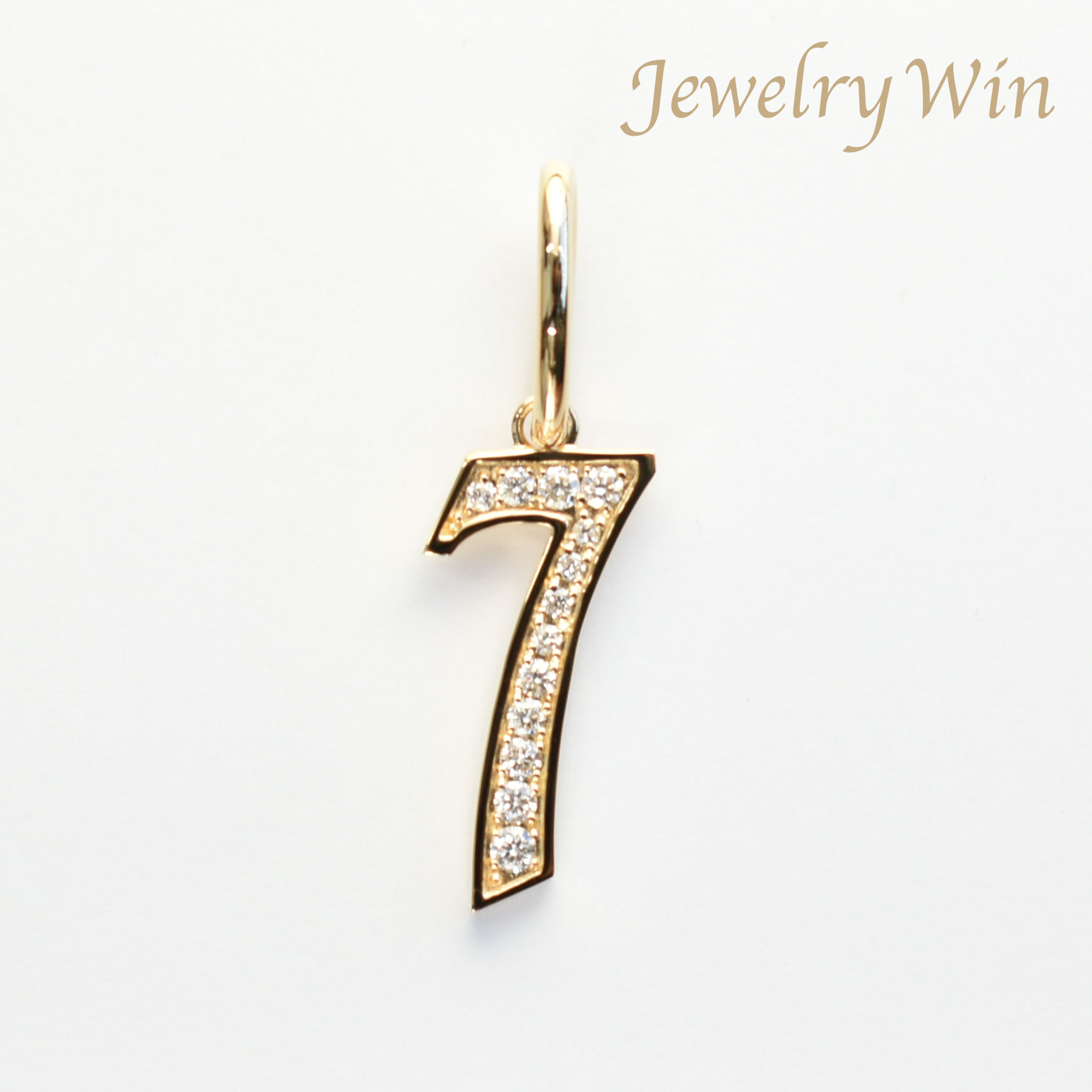 ペンダントトップ K18 ダイヤ付 (Type-No.7) ホワイトデー：Jewelry Win