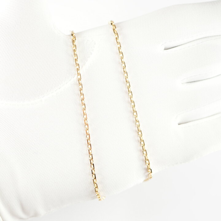 楽天市場】カット小豆ネックレス K18 幅2.4mm 0.82φ 45cm 小豆 