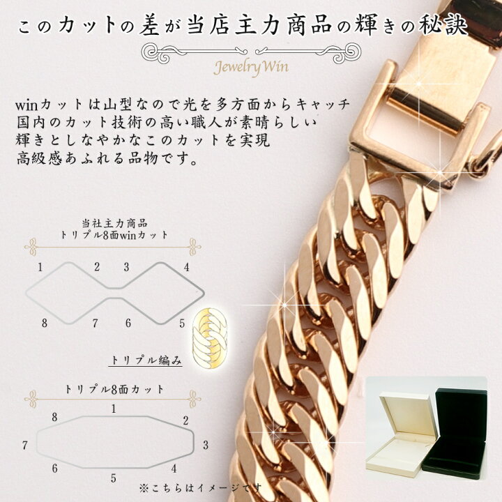 楽天市場】喜平 ブレスレット K18 トリプル8面 20g 20cm 新品 造幣局  