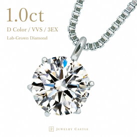 Pt900 1ct ダイヤモンド ネックレス 一粒 6本爪 プラチナ ラボグロウン ダイヤ 鑑定書付き ハート&キューピット 上品 レディース 女性 ダイヤネックレス ジュエリー 誕生日 プレゼント ギフト 記念日 結婚記念日 母の日 妻 彼女 母親