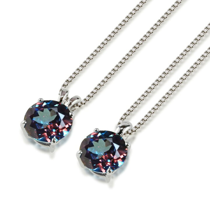 楽天市場】アレキサンドライト ( ラボグロウン ) ネックレス 2.5ct 