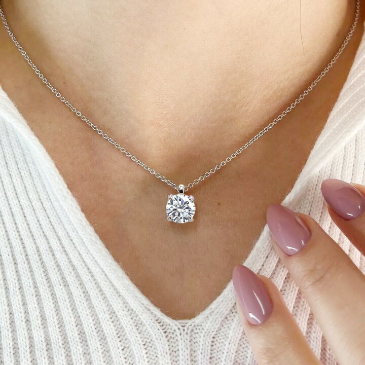 楽天市場】3ct ダイヤモンド ネックレス 一粒 プラチナ 3.0ct Pt900  