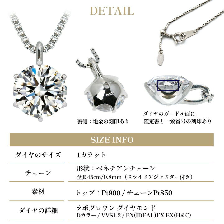 PT1000】3.54g 1ctダイヤモンド ネックレス 楽天市場】Pt900 1ct 