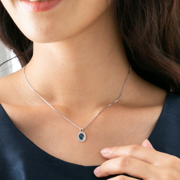楽天市場】アレキサンドライト ネックレス プラチナ Pt900 K18 1.5ct 