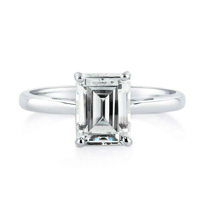 楽天市場】2ct エメラルドカット リング 指輪 レディース ジュエリー 