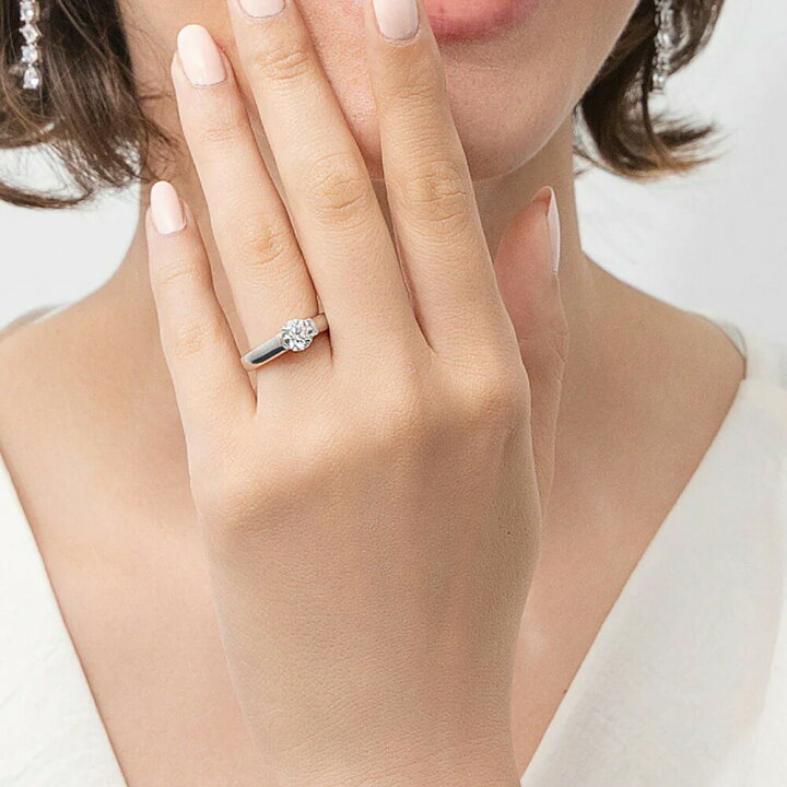 楽天市場】0.8ct ラウンド ブリリアント リング 指輪 レディース 