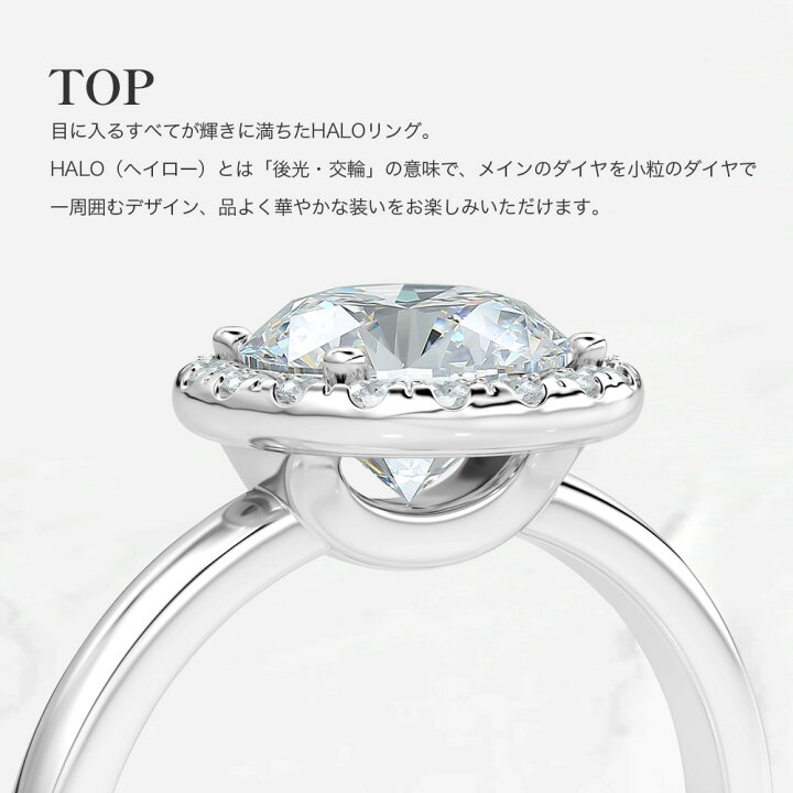 楽天市場】Pt900 / K18 計1.18ct ダイヤモンド HALO ( ヘイロー 