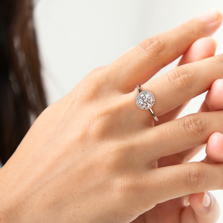 楽天市場】Pt900 / K18 計1.18ct ダイヤモンド HALO ( ヘイロー 