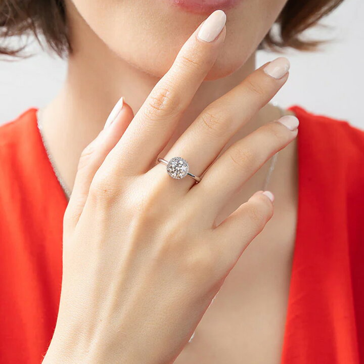 楽天市場】Pt900 / K18 計1.18ct ダイヤモンド HALO ( ヘイロー 