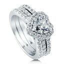2.21ct ハート 2連 セット リング 指輪 レディース ジュエリー アクセサリー プレゼントゴールド 金 シルバー シンプル ブランド k18 プラチナ 仕上 普段使い かわいい アレルギー 金属アレルギー対応 可愛い 大人 20代 30代 40代 50代 母の日 ギフト 花以外 早割