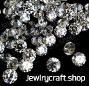 1.75mm 10個 ラウンドカット キュービックジルコニア ホワイト(透明) AAAAA 耐熱性 ルース 彫金 銀粘土 アートクレイ