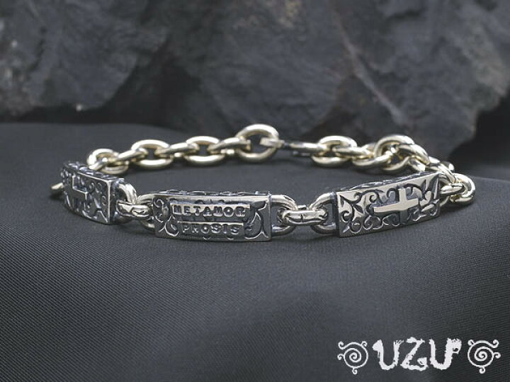 楽天市場】BU-0105-21【UZU】シルバー925 メンズ ブレスレット イブシ 