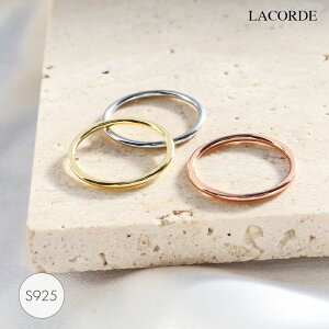 【送料無料!】ピンキーリング S925 ストレート シンプル ゴールド シルバー ピンクゴールド 5号 3号 ラコーデ lacorde ギフト プレゼント