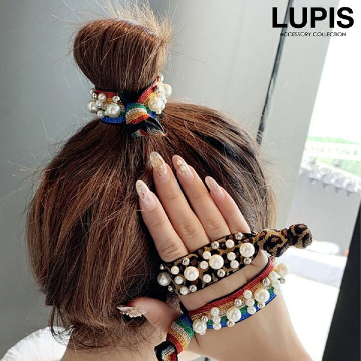 楽天市場】ヘアタイ ヘアゴム ヘアアクセサリー パール メタルボール 