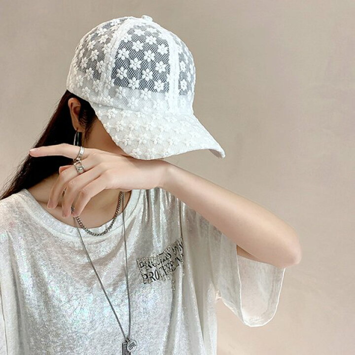 楽天市場】キャップ メッシュキャップ レディース 帽子 フラワー刺繍 