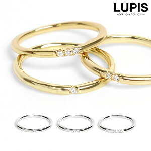指輪 リング レディース シンプル ストーン ゴールド シルバー 華奢 大人 20代 30代 40代 50代 高見え激安 安い プチプラ LUPIS ルピス