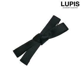 ヘアクリップ ヘアピン ヘアアクセサリー リボン 簡単 留めるだけ 大人っぽい 上品 かわいい ブラック