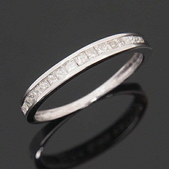 楽天市場】18金 ダイヤモンド0.25ct プリンセスカット ハーフ  