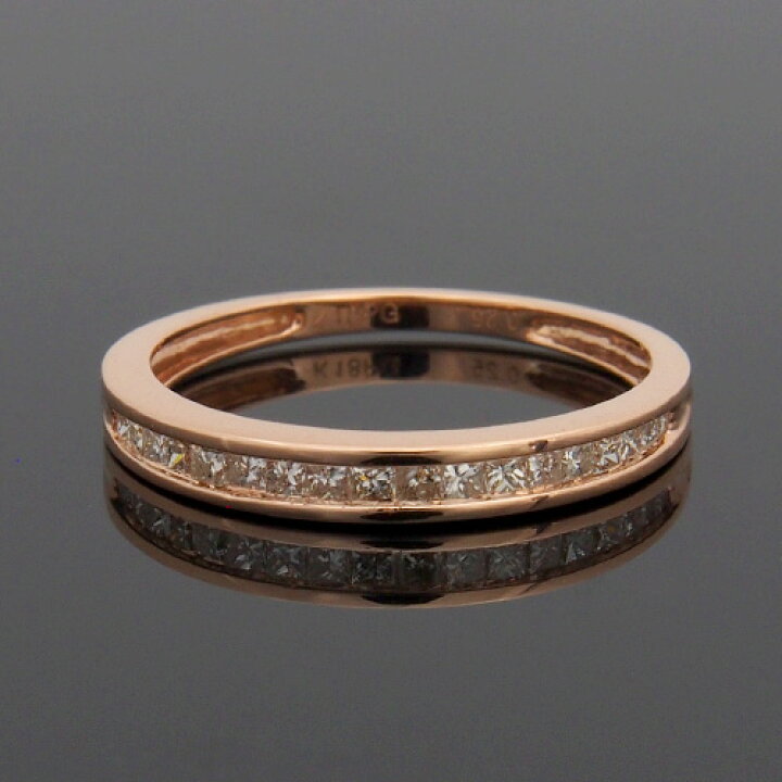 楽天市場】18金 ダイヤモンド0.25ct プリンセスカット ハーフ  