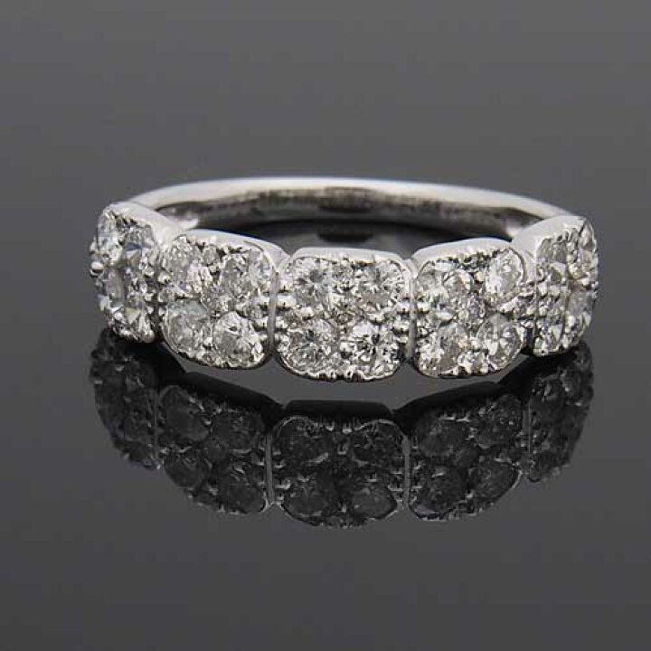 楽天市場】プラチナ ダイヤモンド1.0ct フラワーデザインリング 
