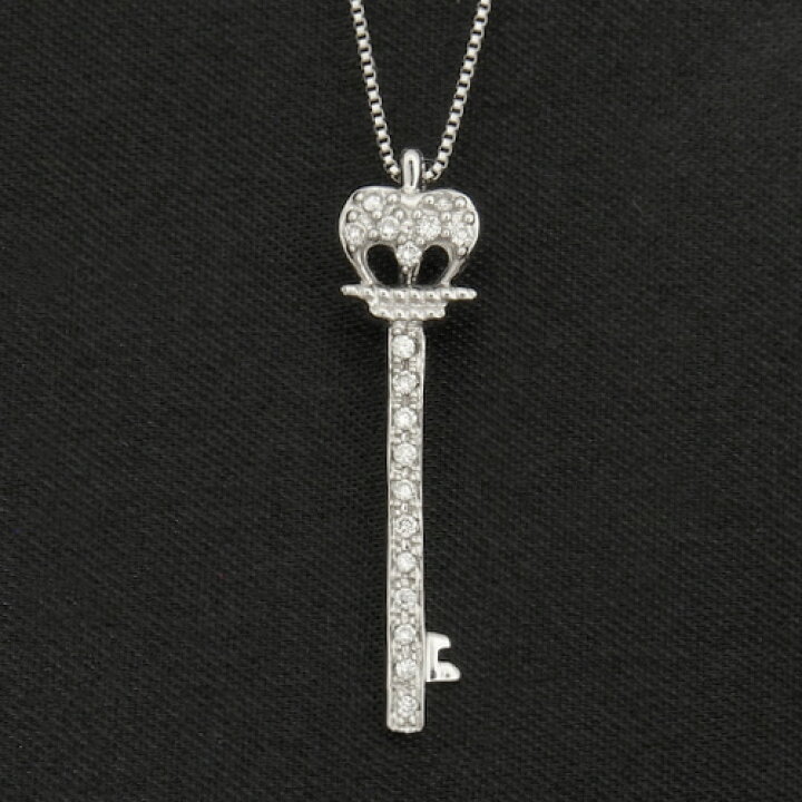 楽天市場】18金 ダイヤモンド0.1ct キーモチーフ 王冠ダイヤモンド 