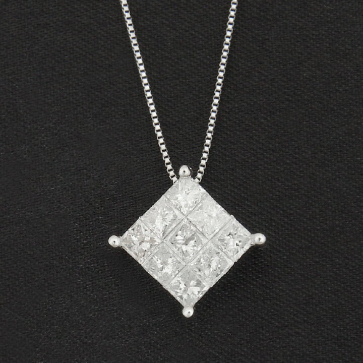 楽天市場】18金 ダイヤモンド1.0ct スクエアダイヤモンド  