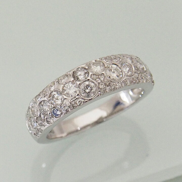 楽天市場】18金 ダイヤモンド 0.85ct ランダム セッティング リング  