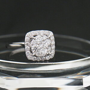 18 _Ch 0.8ct XNGA O vbV[ZbeBO 0.80Jbg w K18WG zCgS[h _CAh fB[X v[g Mtg LO a J