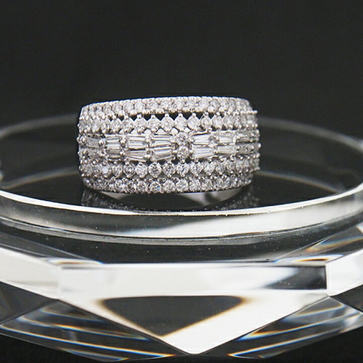 楽天市場】プラチナ ダイヤモンド 1.0ct Pt900 リング Pt900 テーパー 