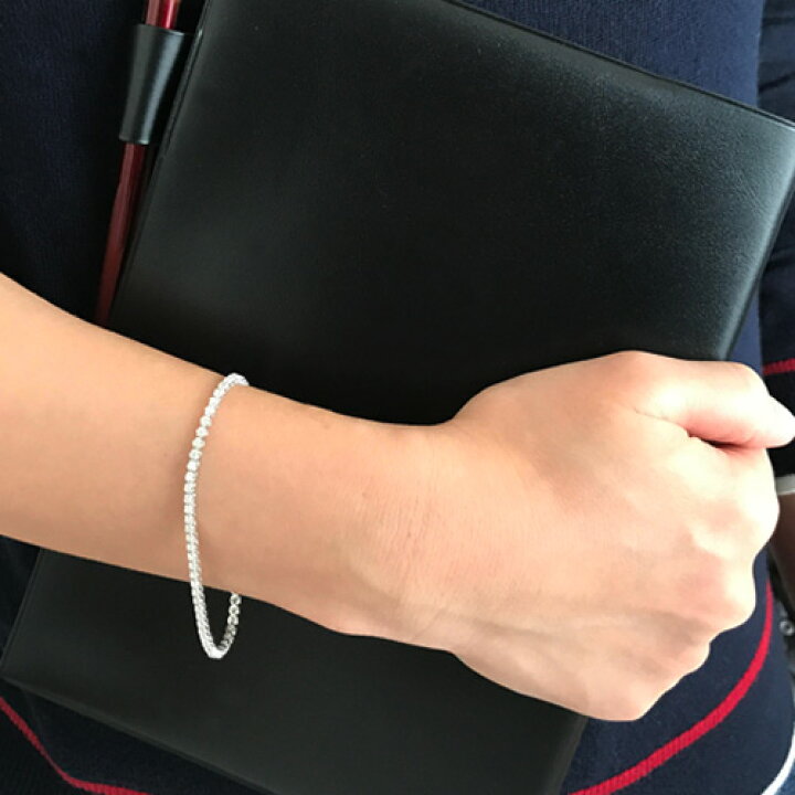 楽天市場】【楽天1位】ダイヤ テニスブレスレット 1.0ct 18金  