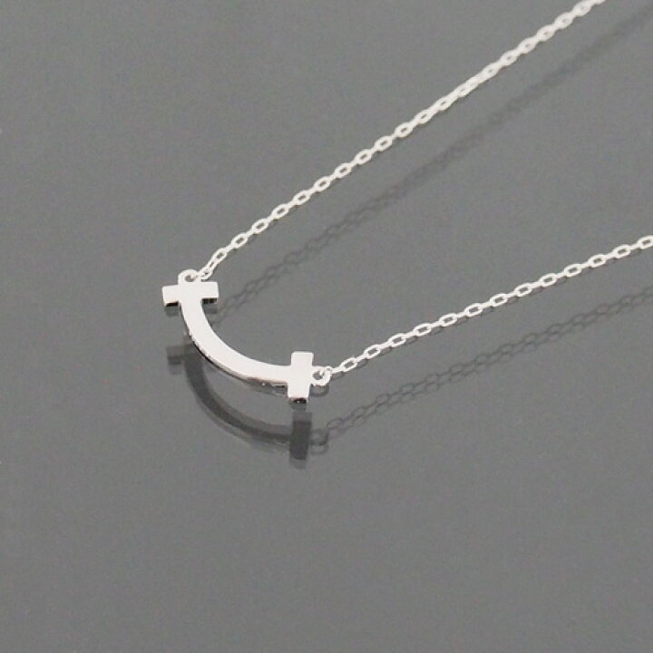 楽天市場】k18 ダイヤモンド 0.06ct スマイル ネックレス 18金 微笑み 