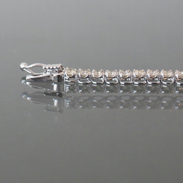 楽天市場】18金 ダイヤモンド 2.00ct テニスブレスレット K18WG K18YG 