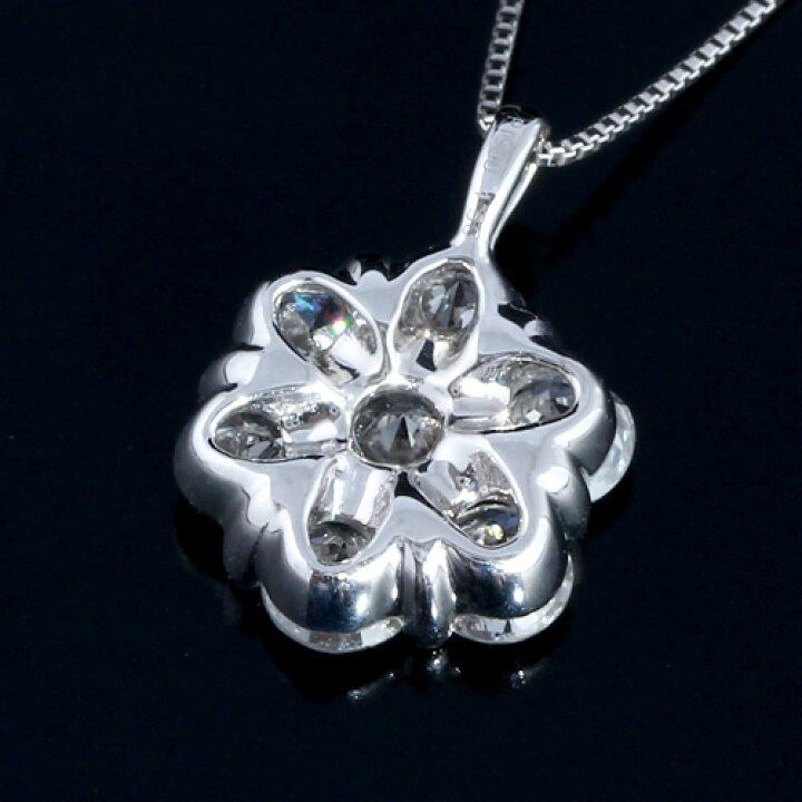 楽天市場】プラチナ ダイヤモンド1.5ct フラワーネックレス ペンダント 