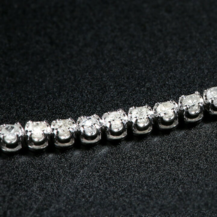 楽天市場】【楽天1位】ダイヤ テニスブレスレット 1.0ct 18金  