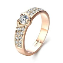 楽天市場】18金 リング（モチーフハート）（ジュエリー・アクセサリー 