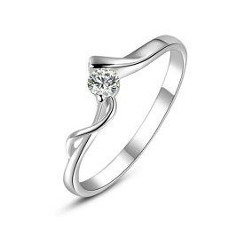 リング 指輪 レディース 女性 結婚指輪 スワロフスキー 1号〜19号 K18金RGP 金属アレルギー