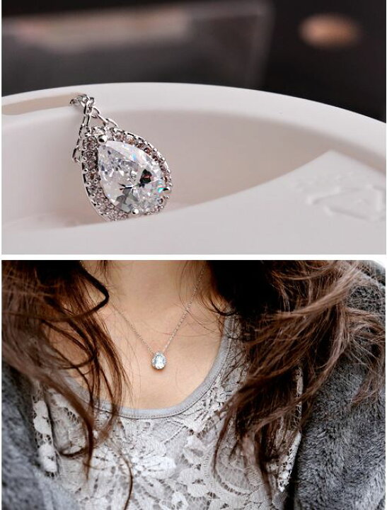 楽天市場】ネックレス スワロフスキー SWAROVSKI 雫 しずく 大粒 上品 