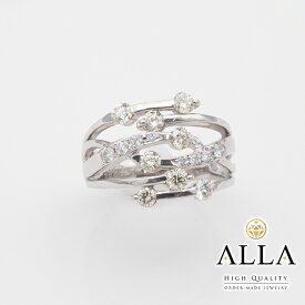 【中古】 ダイヤモンドリング Pt900 鑑定書付 メレダイヤモンド 0.86ct SI-VVS2 メレダイヤ 0.20ct Iクラス 16号 プラチナ ラウンド アクセサリー 宝石 レディース 【磨き上げ済】