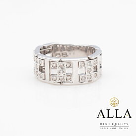 【中古】 ダイヤモンドリング K18WG 鑑別書付 メレダイヤモンド 0.5ct SIクラス 14号 ホワイトゴールド ラウンド アクセサリー 宝石 レディース 【磨き上げ済】