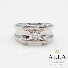 【中古】 1粒 ダイヤモンドリング Pt900 鑑別書 ダイヤモンド 0.317ct メレダイヤモンド 0.14ct SIクラス 18号 プラチナ アクセサリー ラウンド 宝石 メンズ 【磨き上げ済】