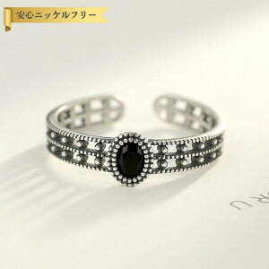 【全品70%OFFクーポン!!ラストスパート&アフターセール!先着500名様】 リング フリーサイズ9〜16号 FORMICA Nanocrystal シルバー925 ブラック シルバー 一粒 幅4mm 4mm幅 エスニック ブラック加工 かっ
