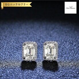 【60%OFFクーポン対象商品!!14日10時から!楽天イーグルス感謝祭!先着500名様】 ピアス 両耳用 レディース モアサナイト ホワイト シルバー925 シルバー 1ct スタッド ke031