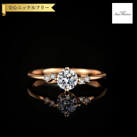 【60%OFF対象特選商品 ラストスパート＆アフターセール】【30日返品保証】 リング レディース モアサナイト ホワイト シルバー925 ピンクゴールド 7号 9号 11号 14号 16号 18号 km215