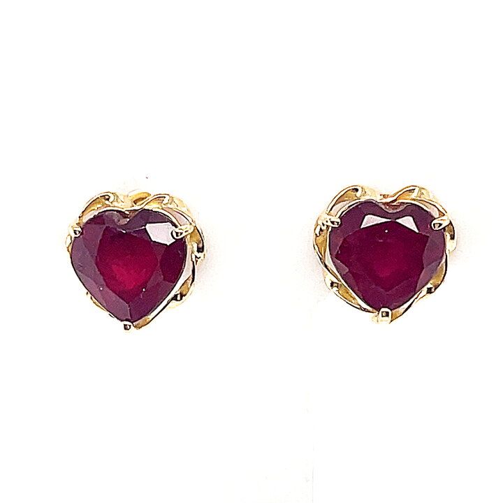 楽天市場】1.5カラット/1.5カラット天然ルビーハートピアス : Jewels 