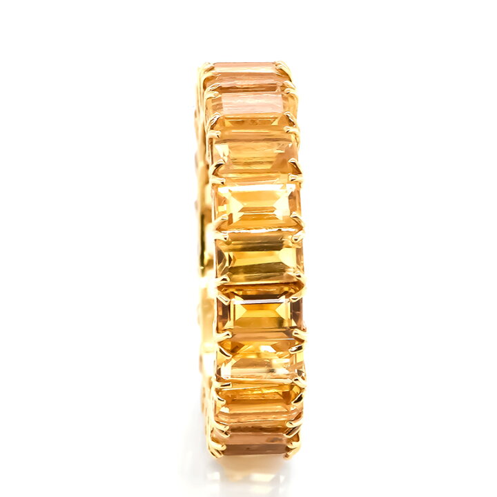 楽天市場】6.00カラットの天然シトリンエタニティリング : Jewels Avenue