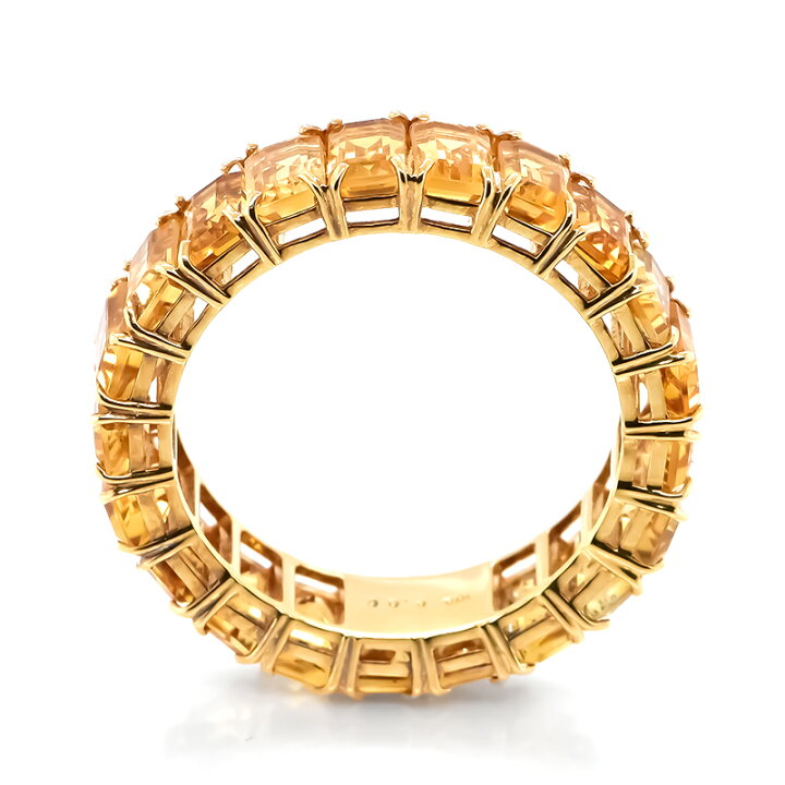 楽天市場】6.00カラットの天然シトリンエタニティリング : Jewels Avenue