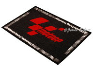 即納 MOTOGP モトGP ドアマット 玄関マット 黒×赤 お部屋のインテリアマットとしても 60cm×90cm
