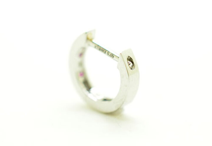 楽天市場】K18WG ホワイトゴールド ダイヤモンド 0.05ct ルビー0.07ct 
